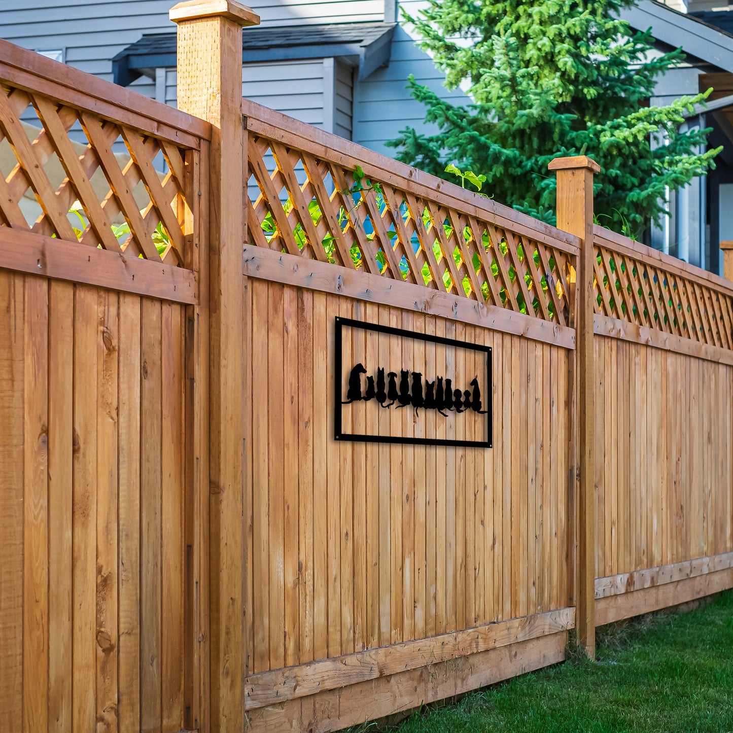 Dogs in Silhouette, SunCatcher Acrylic Wall Art Design