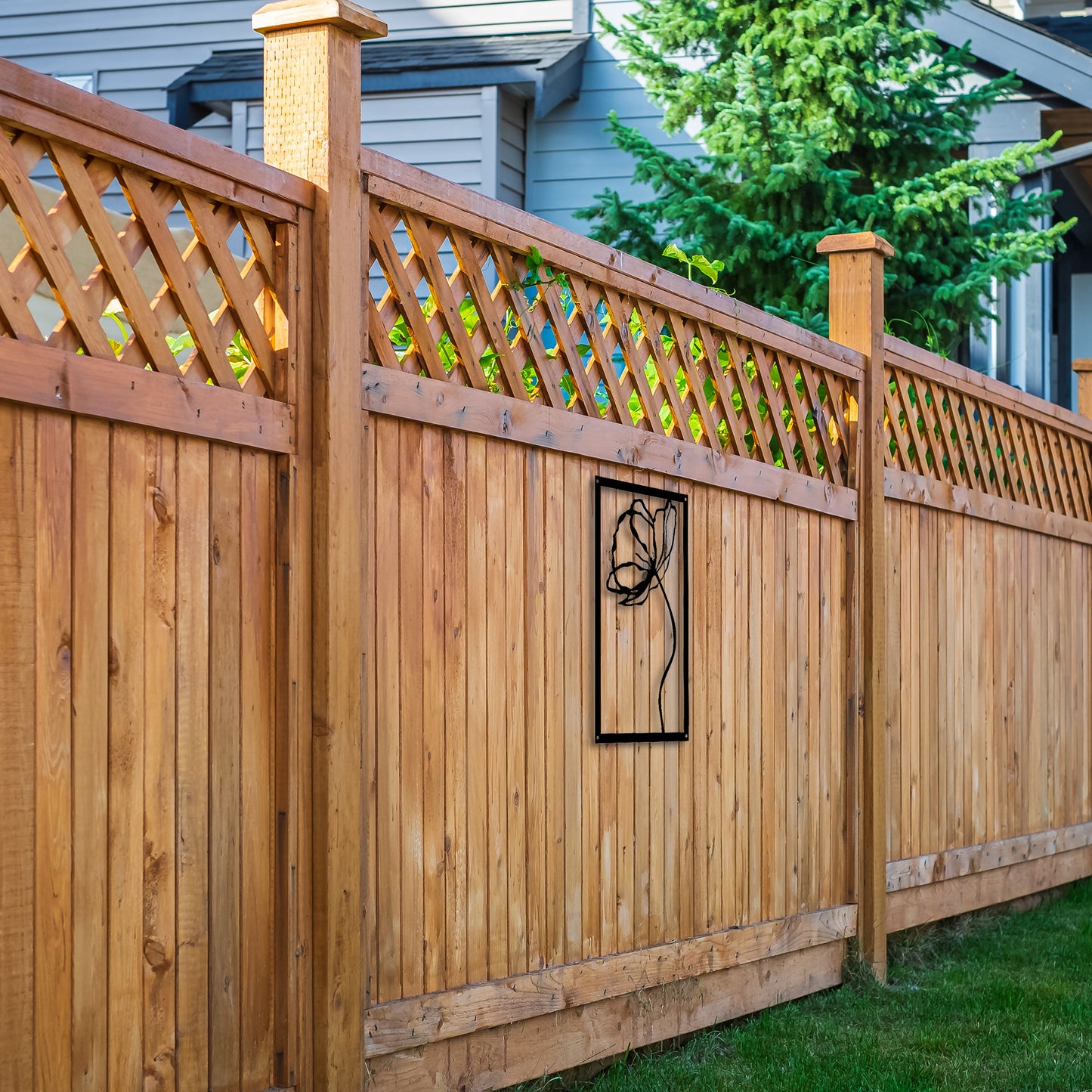 Poppy Flower, SunCatcher Acrylic Wall Art Design