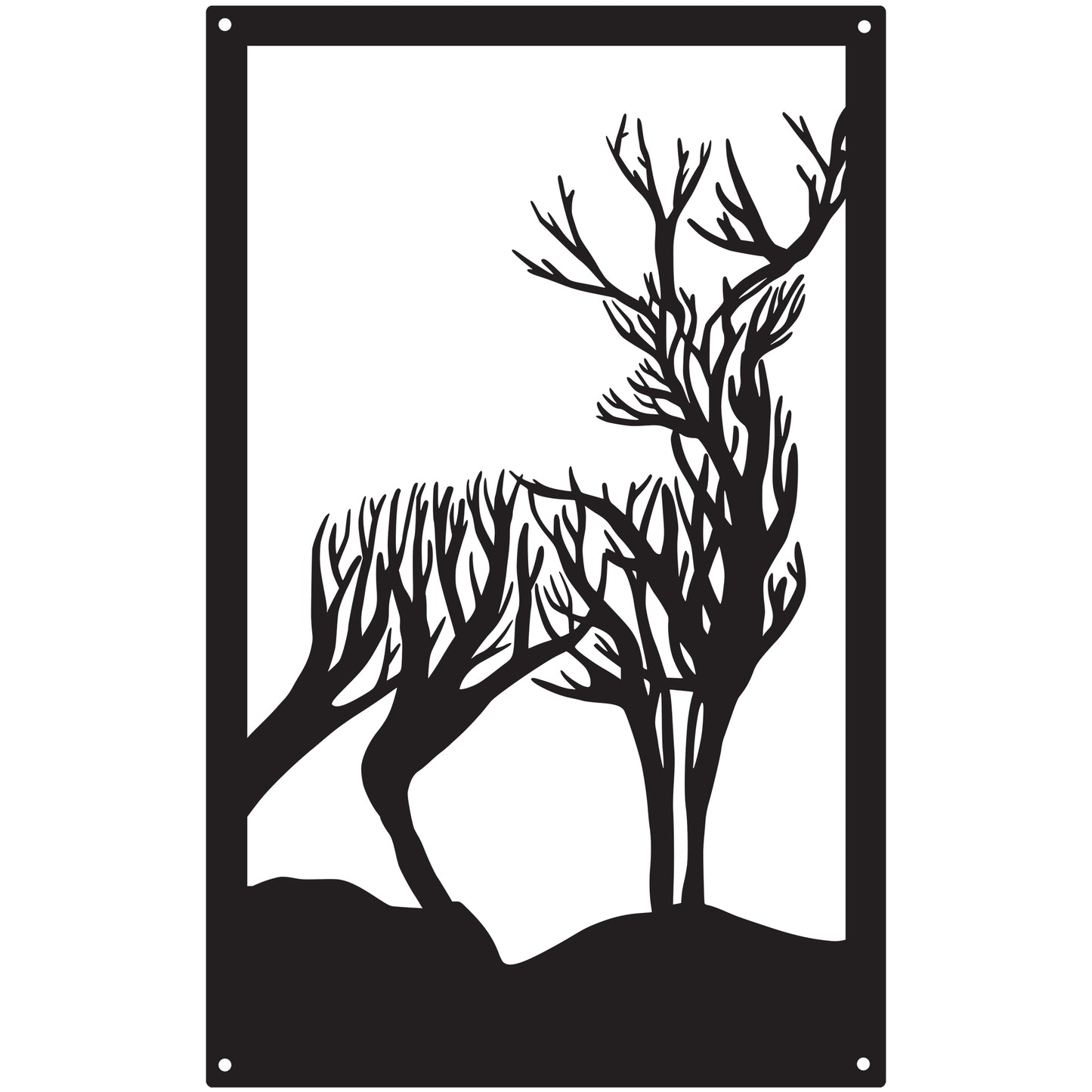 Turning Stag, SunCatcher Wall Art Highland Stag Design