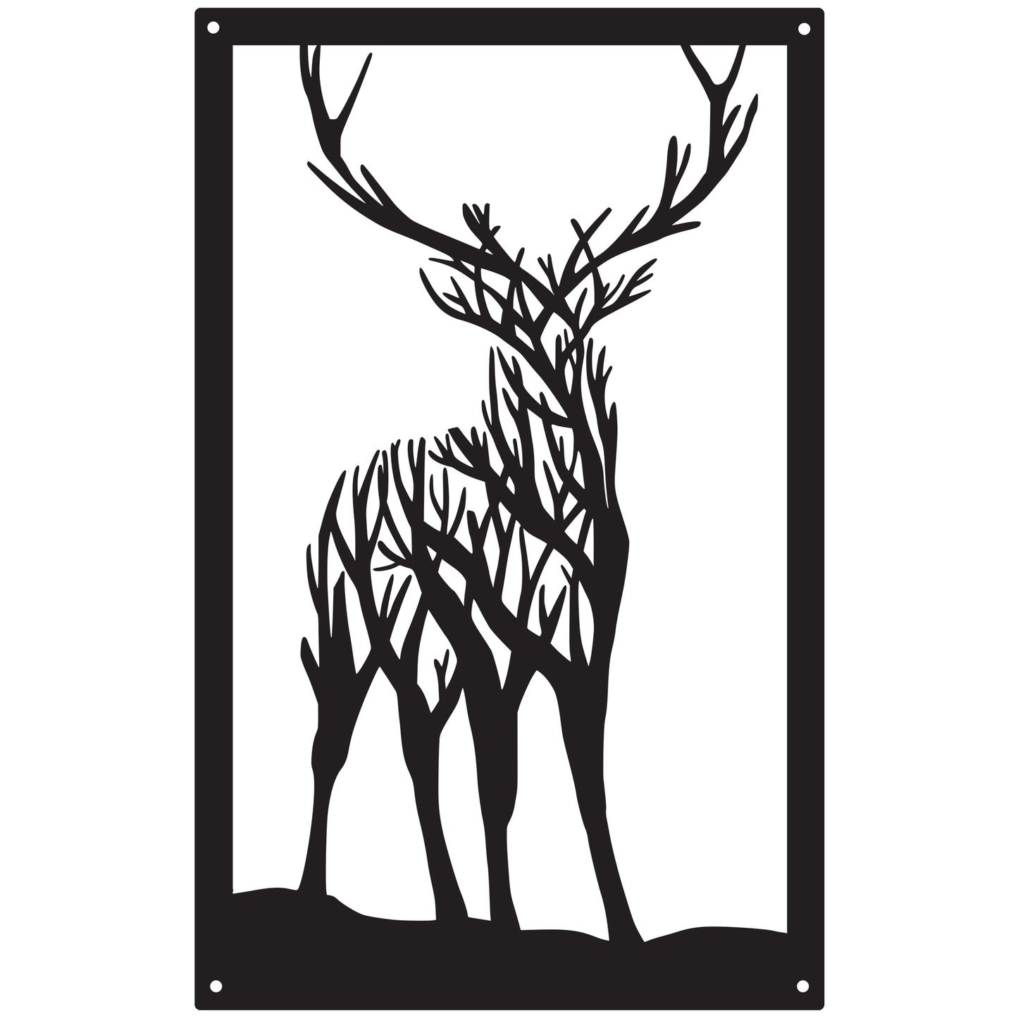 Staring Stag, SunCatcher Wall Art Highland Stag Design