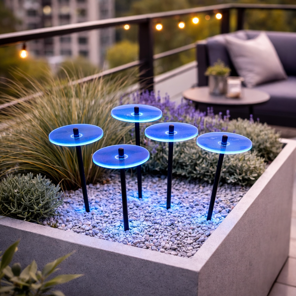 Set of 5 Sun Discs Small Garden Décor Ornaments