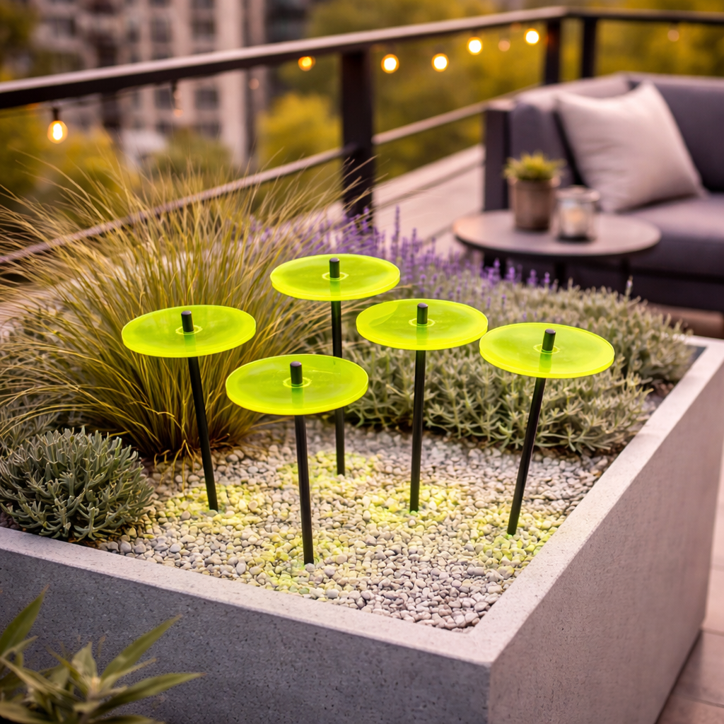 Set of 5 Sun Discs Small Garden Décor Ornaments