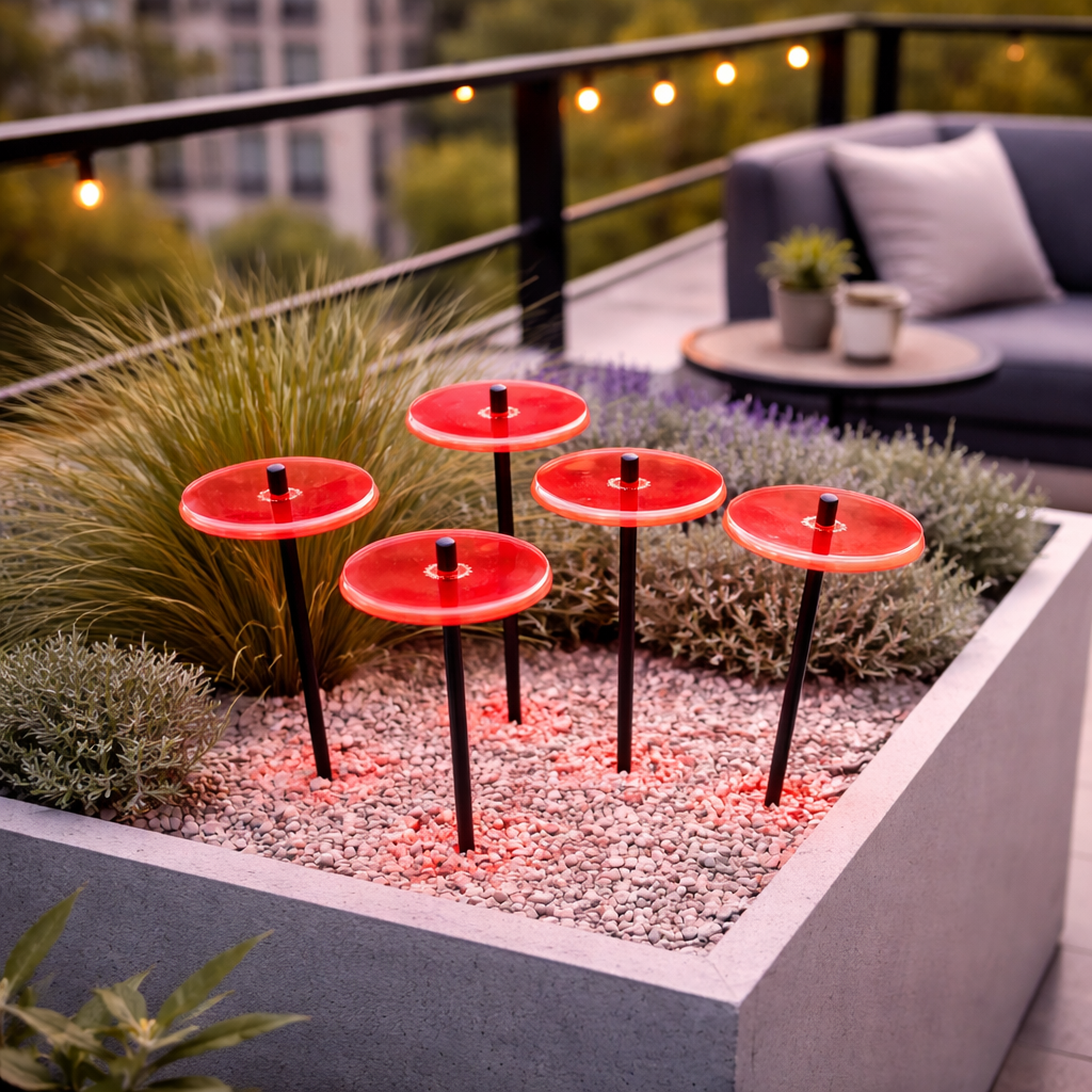 Set of 5 Sun Discs Small Garden Décor Ornaments