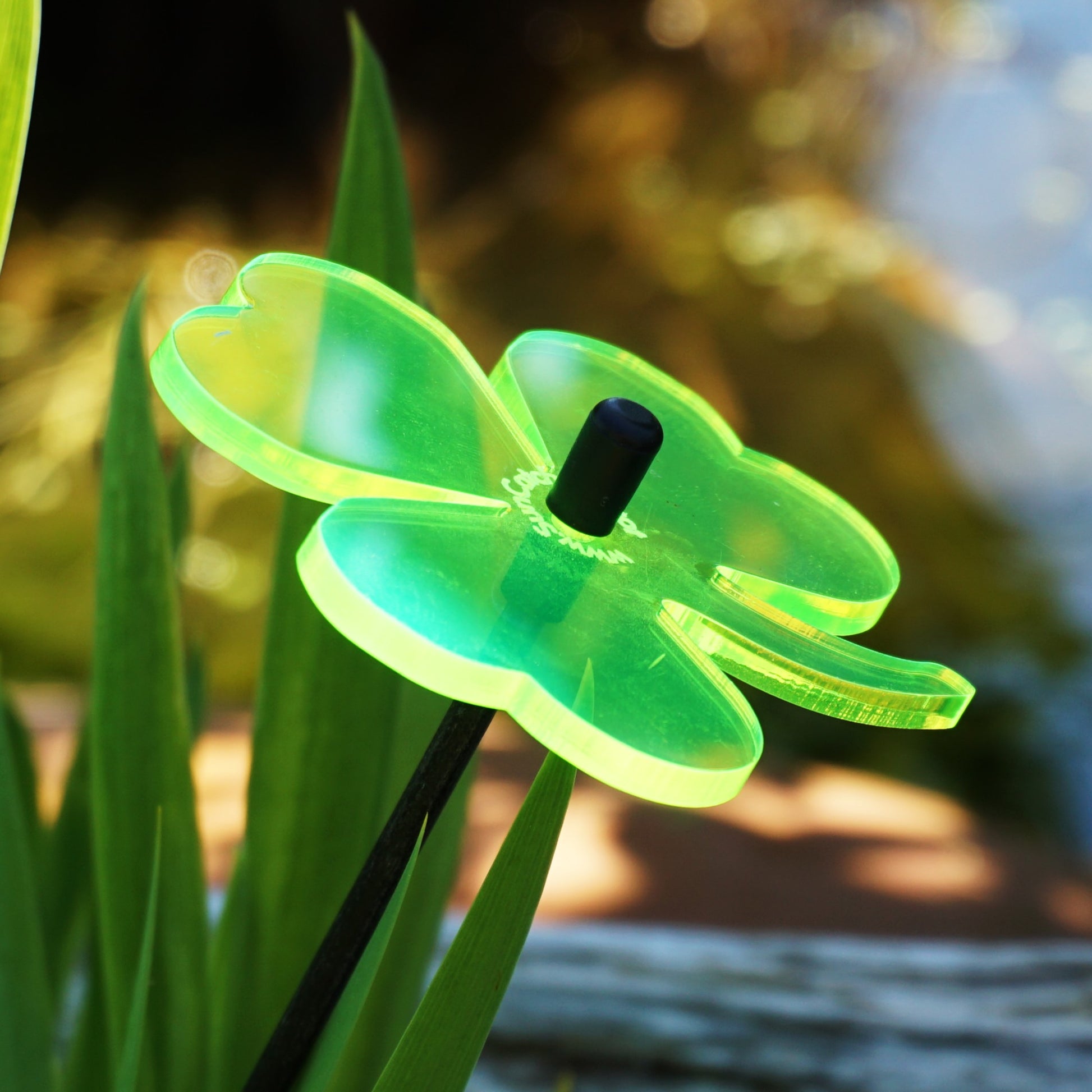 SunCatcher Set of 3 Shamrock GLOWING GARDEN DECORATION ornament irish accessory